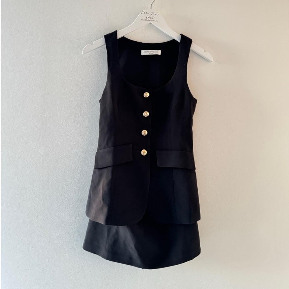 AMANDA UPRICHARD Kya Black Romper XS
